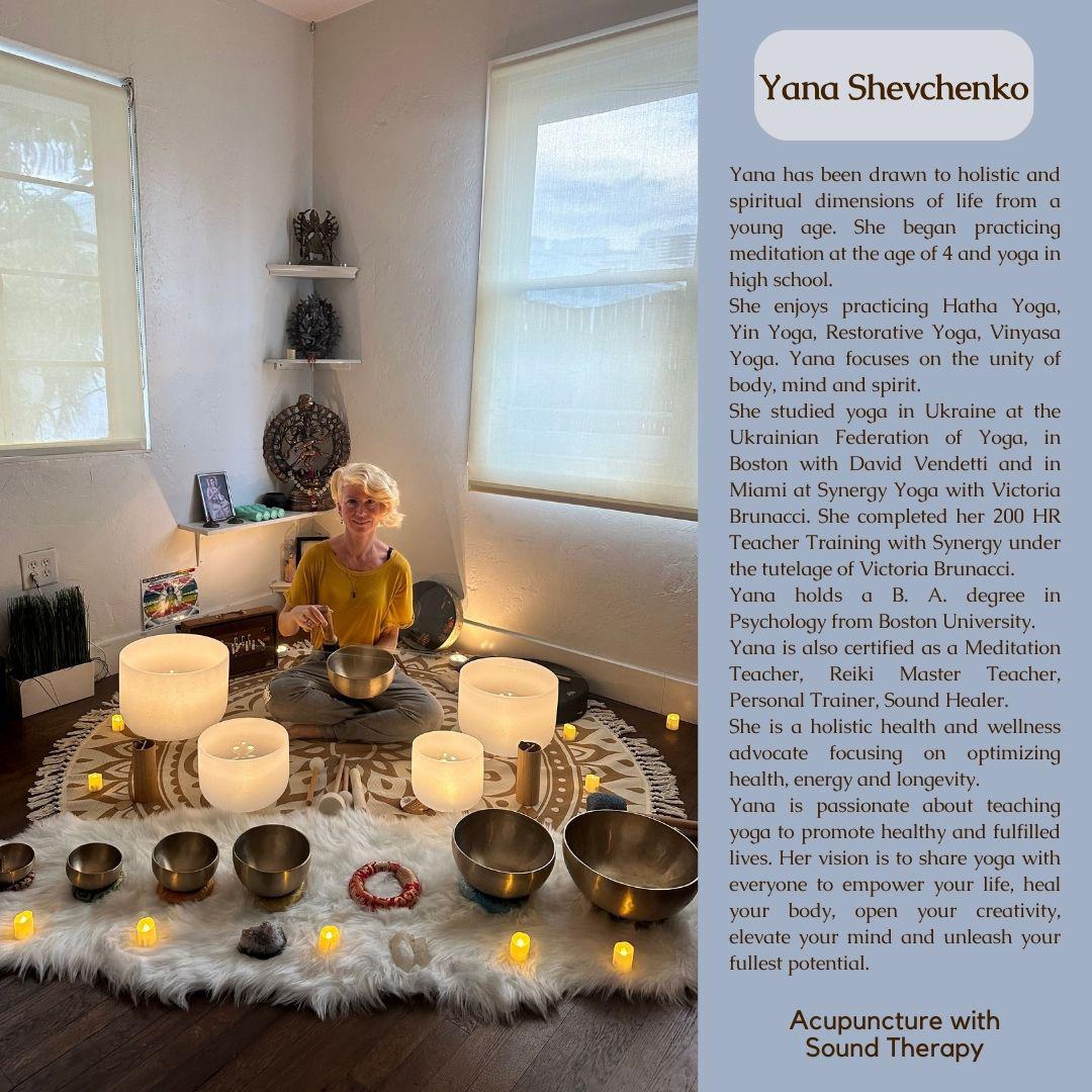 Acupuncture & Sound Bath - Last Wednesday of the Month - 7pm