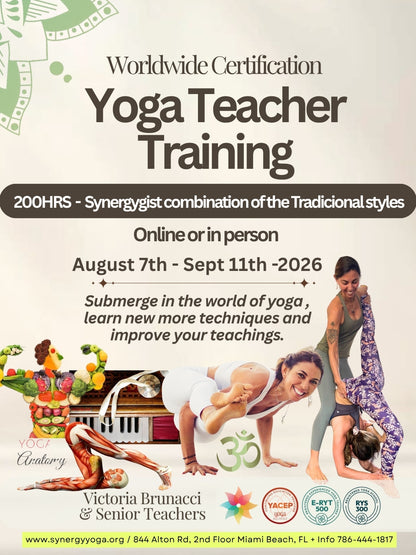 200HR Hatha/Vinyasa Yoga Teacher Training - August 7th - Sept 11th -2026