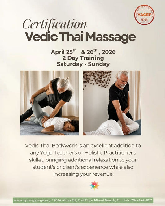 Vedic Thai Massage Certification - April 25th & 26th, 2027