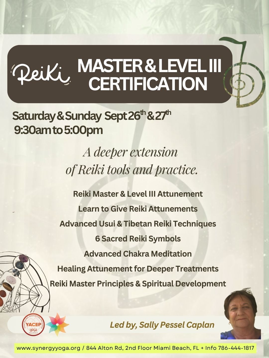 Usui Reiki Certification: Master - Sept 26th & 27th   2026