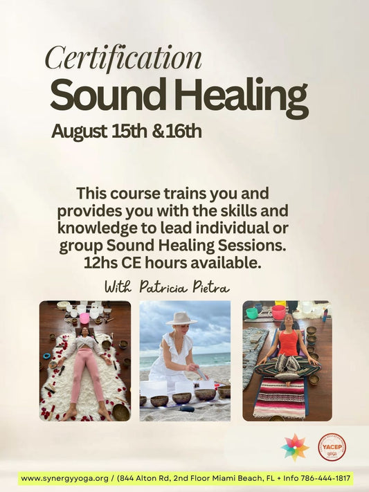 Sound Healing Certification- August 15th & 14th-2026