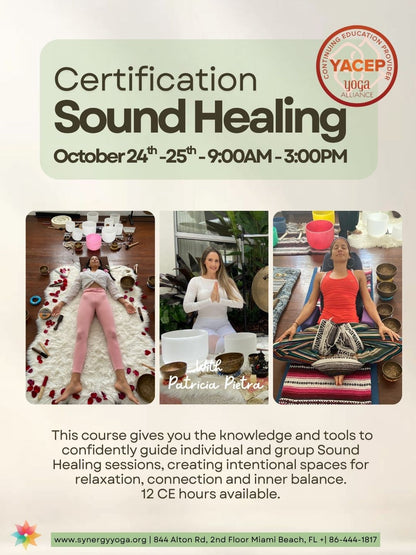 Sound Healing Certification| Oct 24th & 25th| 9-3PM