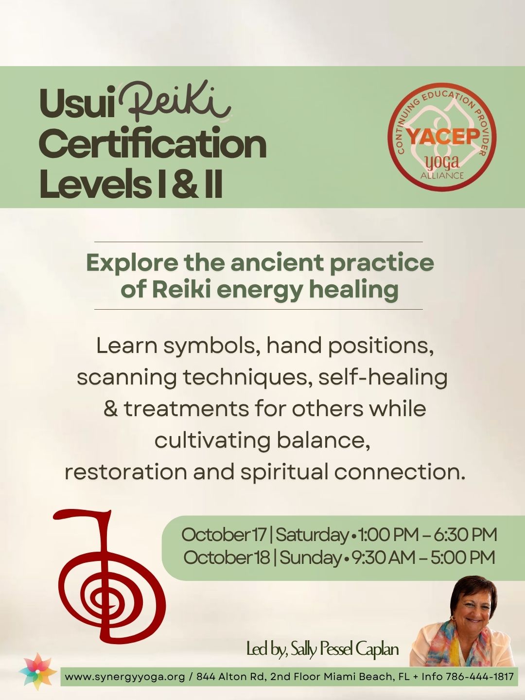 Usui Reiki Certification Levels I & II - Saturday & Sunday  October 17/18