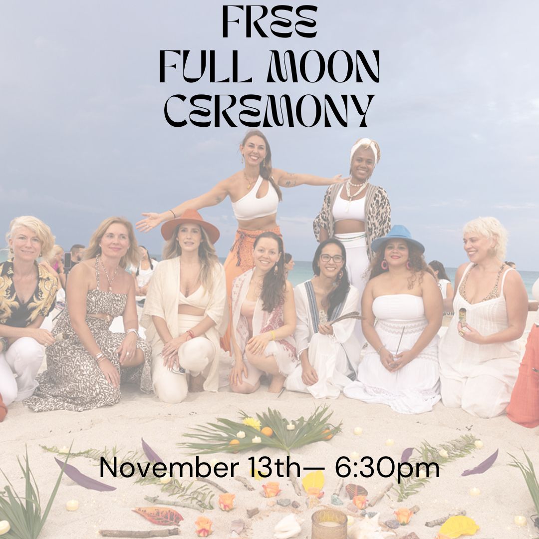 FREE Full Moon Yoga & Ceremony- South Pointe Beach -November  13th- 6:30pm