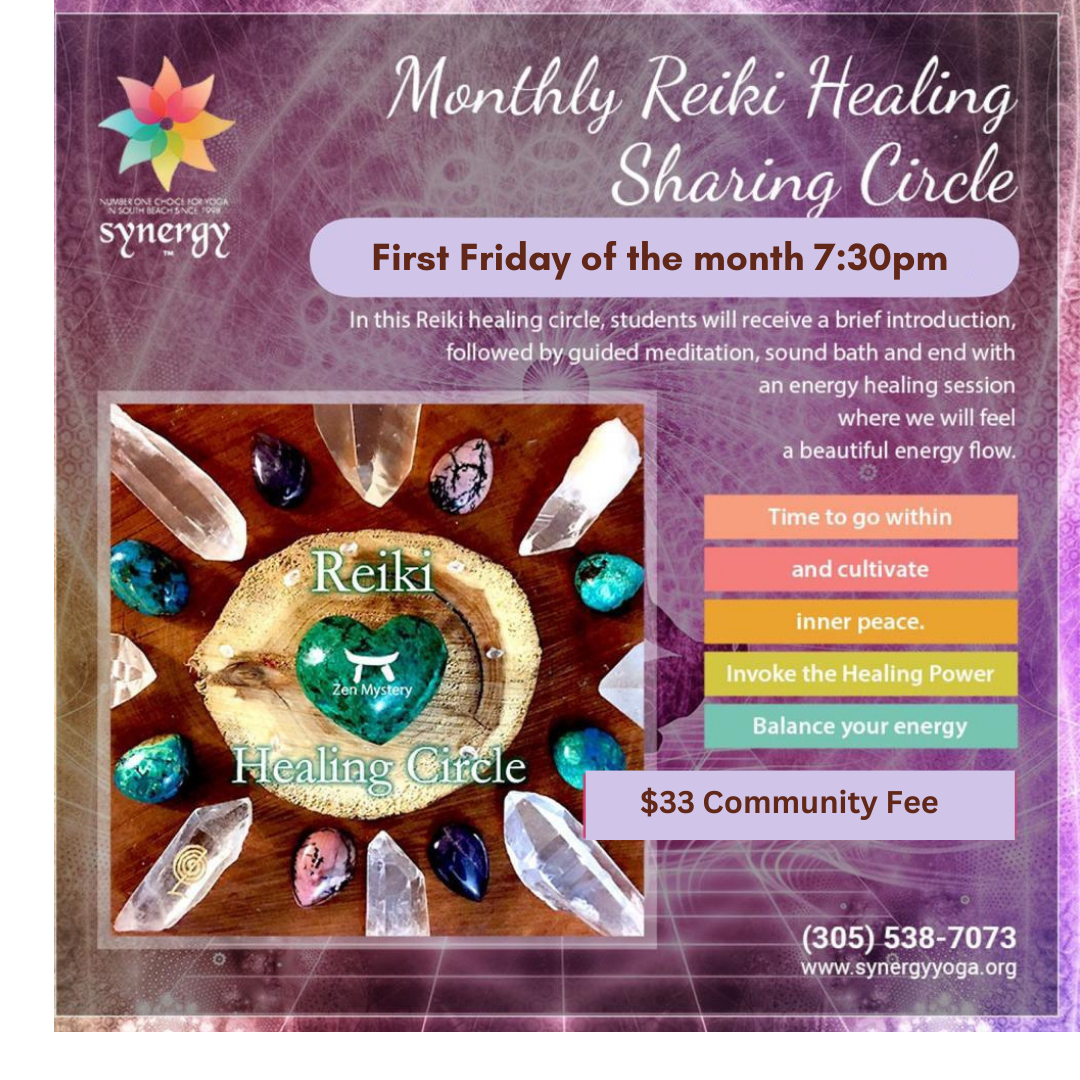 Monthly Reiki circle & Sound Bath-First Friday of the month - 7pm