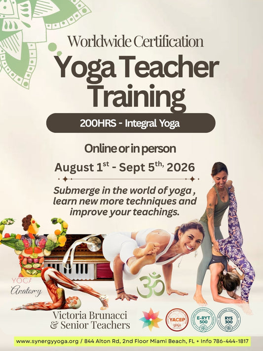 200HR Hatha/Vinyasa Yoga Teacher Training - August 1st - sept 5th, 2026
