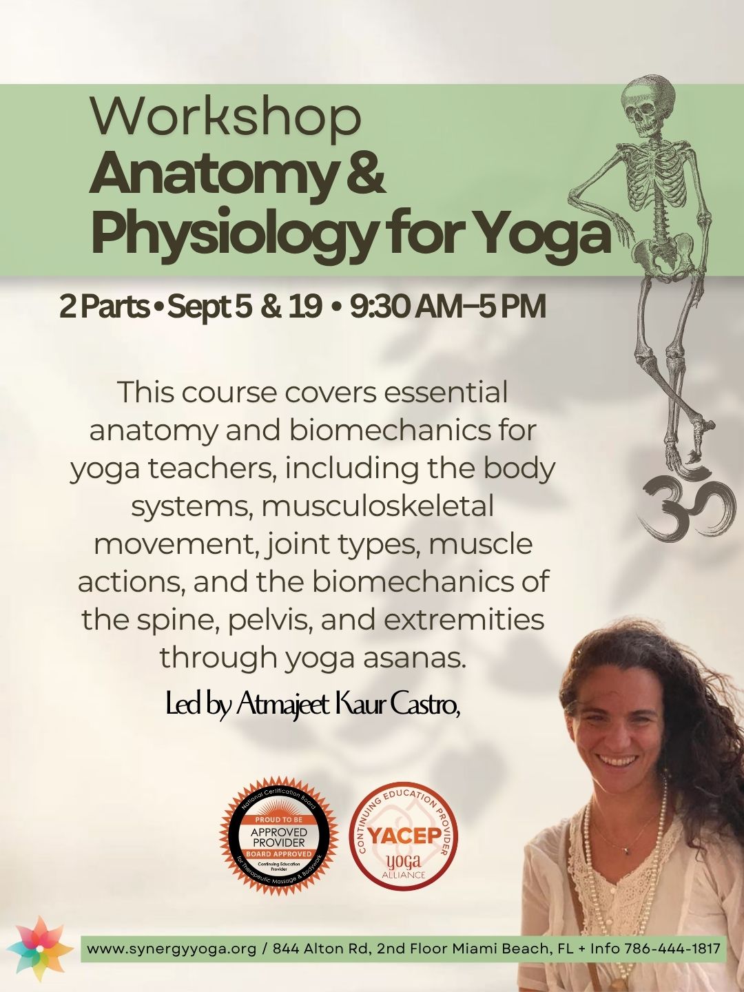Anatomy & Physiology open for all | 2 Parts • Sept 5 & 19 • 9:30 AM–5 PM