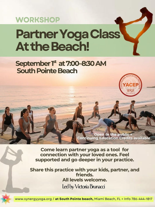 Partner Yoga at South Pointe Beach | September 1st  at 7:00–8:30 AM