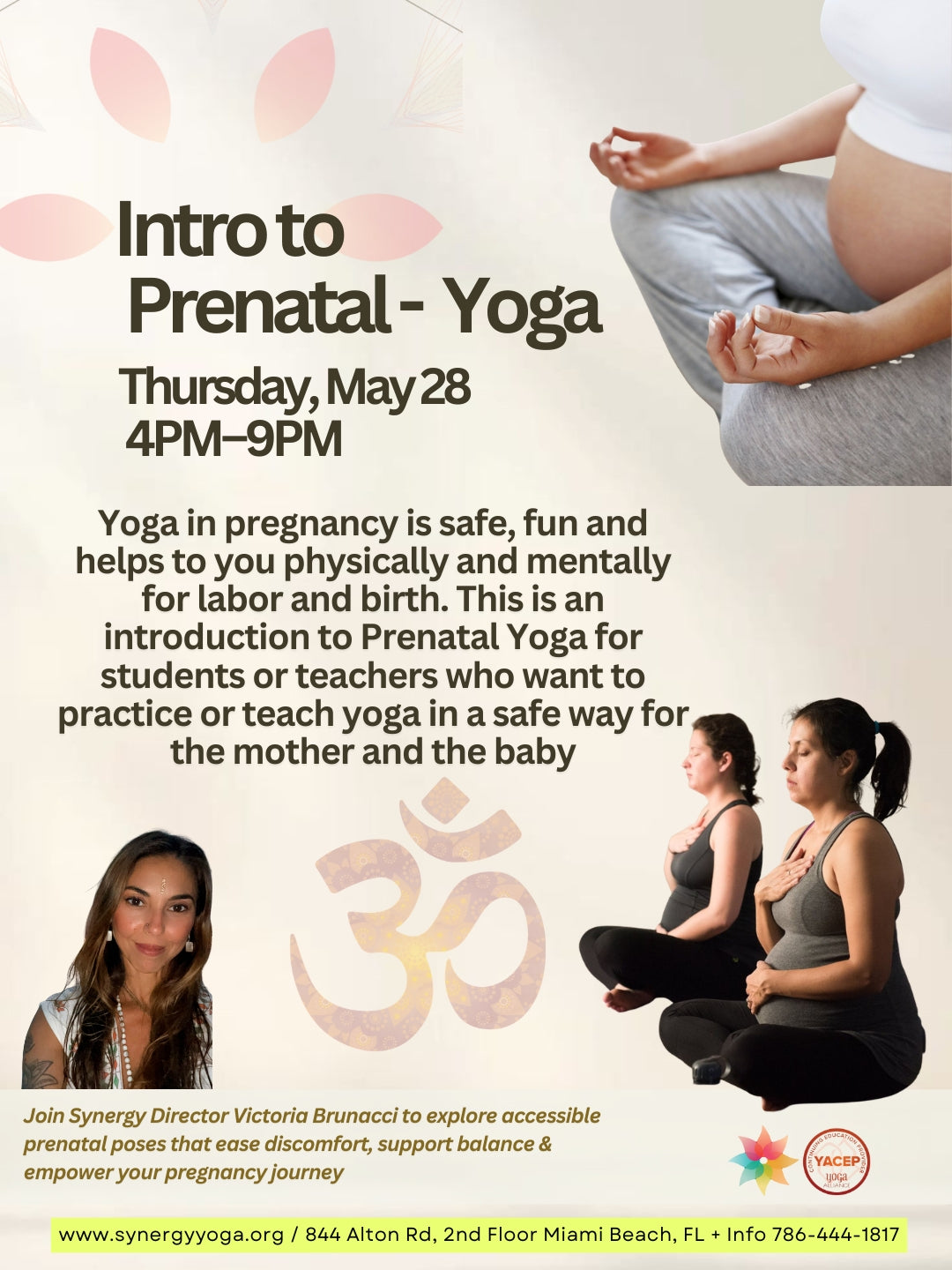 Intro to Pre-Natal Yoga Workshop - Thursday, May 28   4PM–9PM