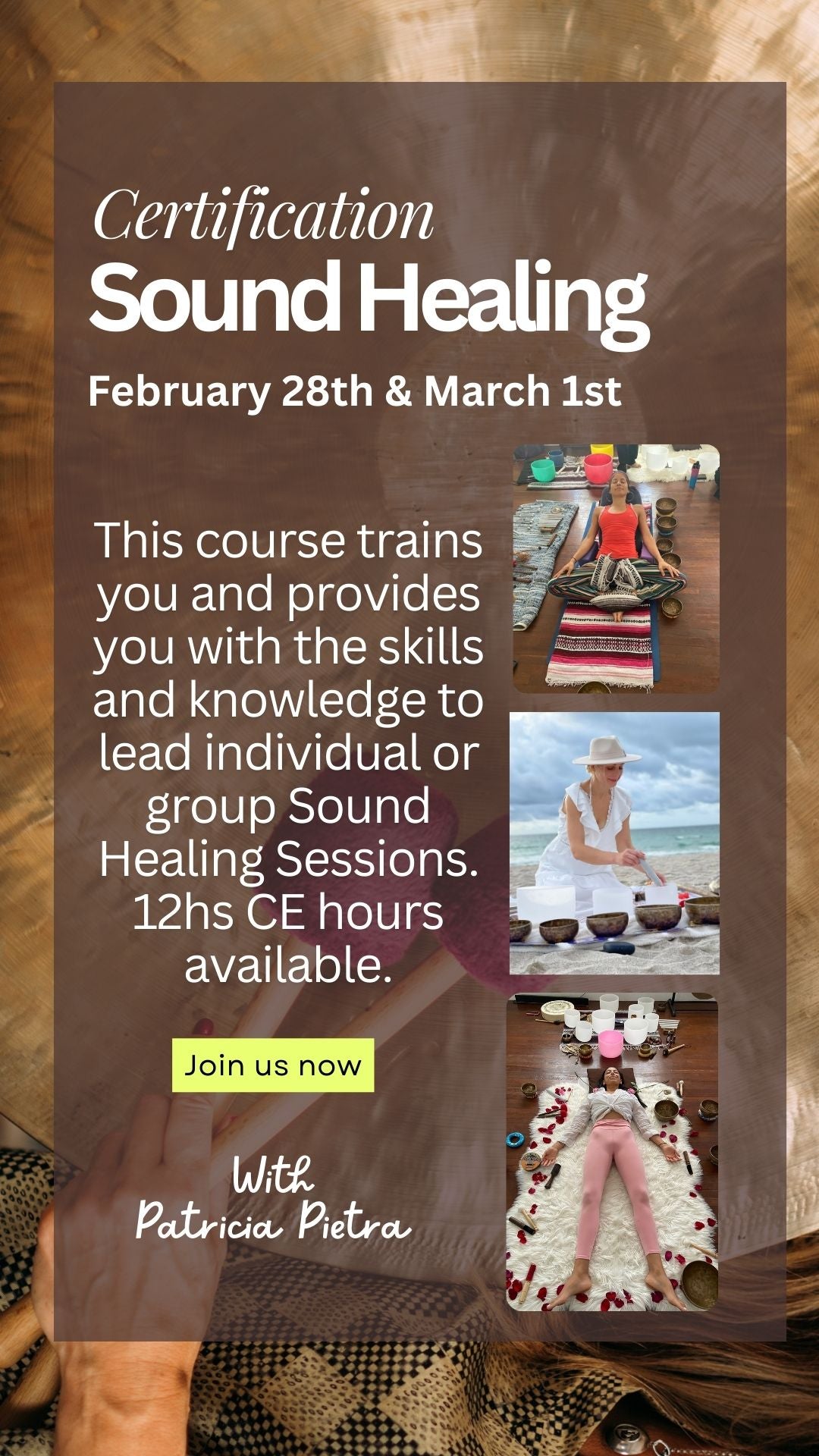Sound Healing Certification- February 28th & March 1st