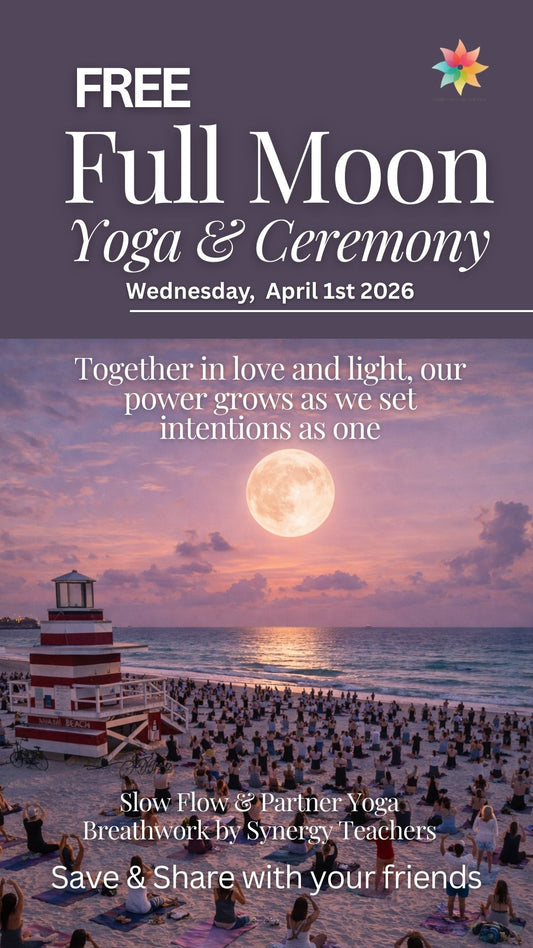 FREE Full Moon Yoga & Ceremony South Pointe -  Wednesday  April 1st - 5:00pm to 6:30pm
