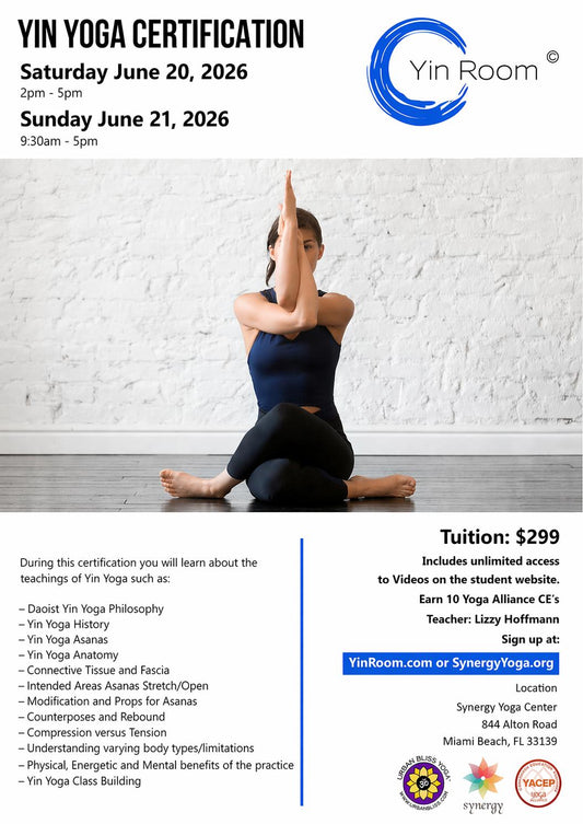 YACEP Yin Yoga Teacher Training - Saturday and Sunday, June 20th-21st