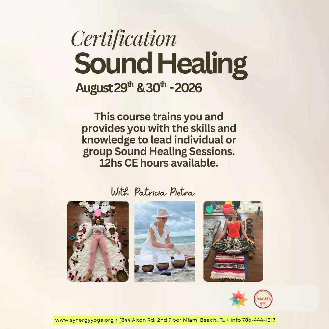 Sound Healing Certification- August 29th & 30th-2026